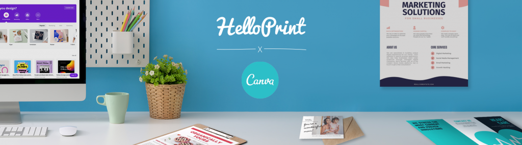Design & print with Canva & Helloprint